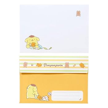サンリオ♡ポムポムプリン キャラクター大賞 ミニレターセット 2019年 ポムポムプリン ミニ レターセット 手渡し 手紙セット サンリオ